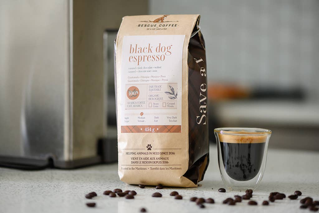 Black Dog Espresso | Medium Roast | 1lb Bag | Organic Coffee: Ground