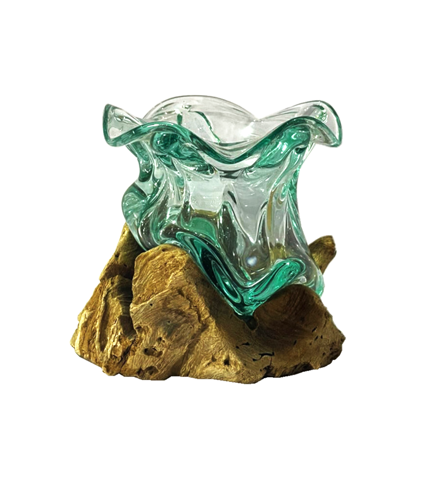 Root Glass Wavy bowl
