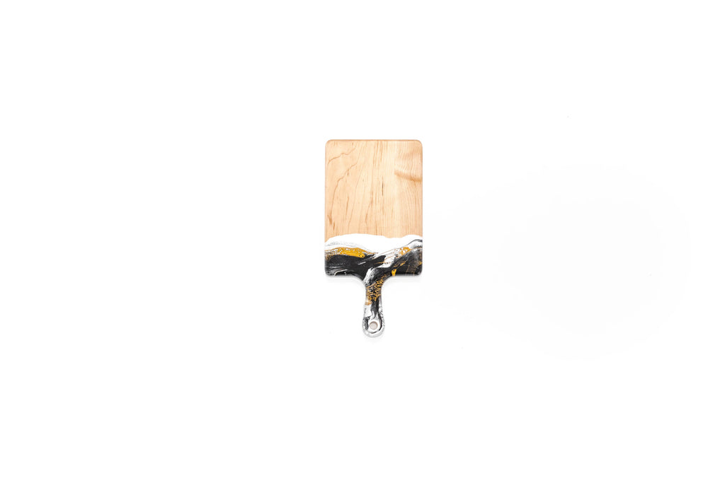 Maple Board Large - Black White Gold