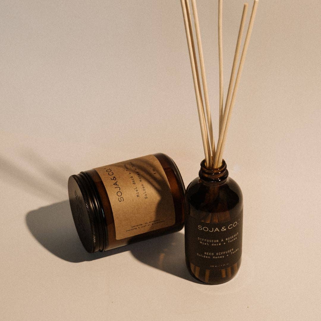 Reed Diffuser | Golden Honey + Tonka: 120ml