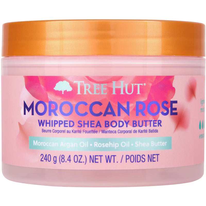 Tree Hut Whipped Shea Body Butter, Moroccan Rose, 8.4 oz