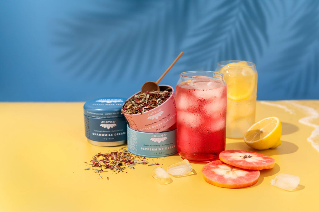 Herbal Tea Trio Tin & Spoon - Organic, Fair-Trade Tea Gift