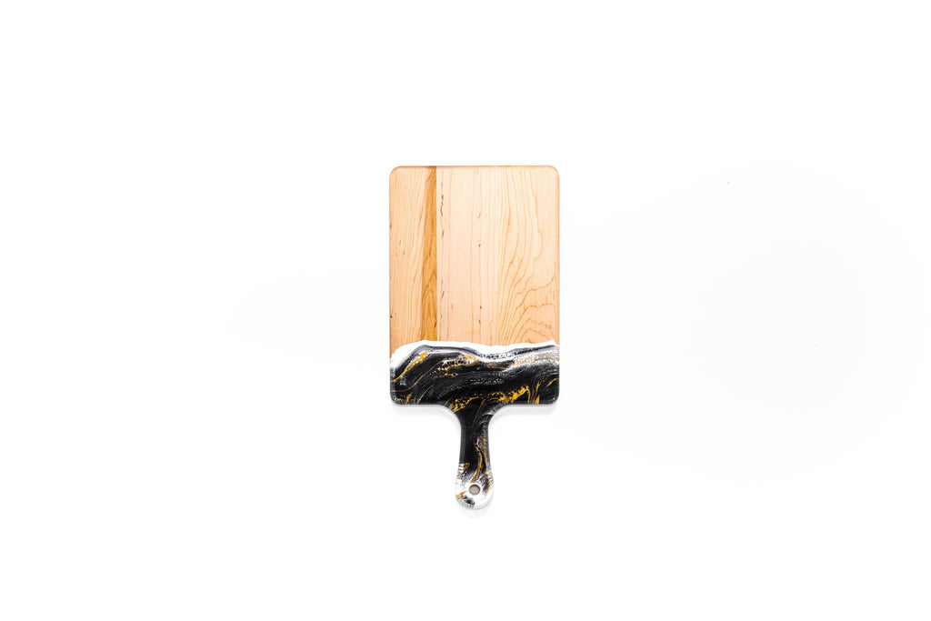 Maple Board Large - Black White Gold