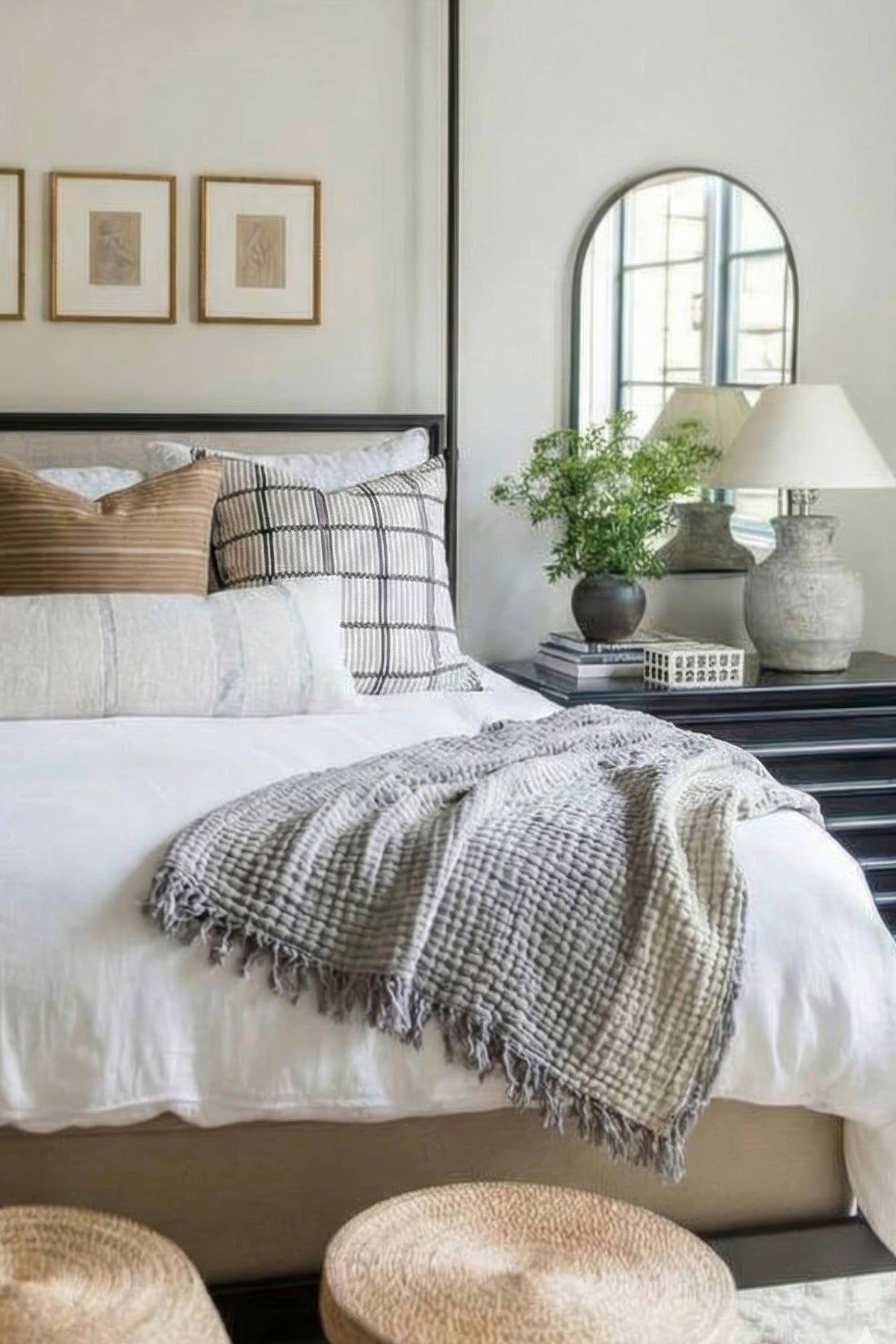 Soft Airy Luxury 4 Layer Muslin Gauze Blanket: Anthracite