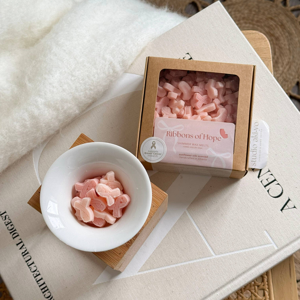 Ribbons of Hope — Wax Melt Scoops | Supports Cancer Research