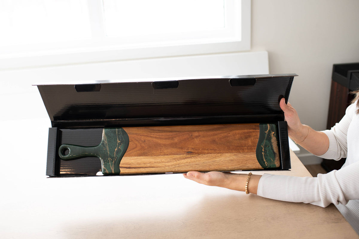 Resin Cheese/Charcuterie Board - Baguette 5"x24" : Jade