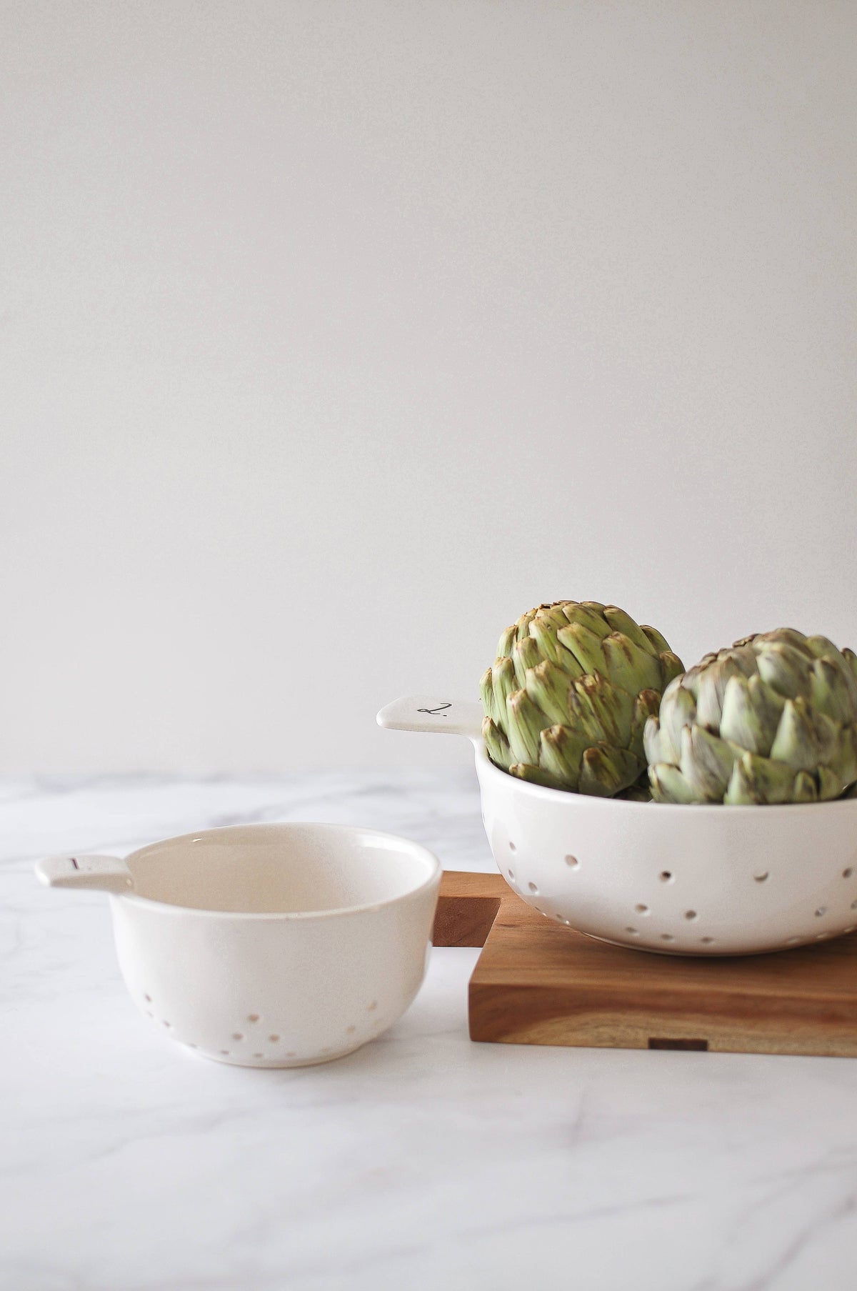 Rae Dunn Stem Print Colander Set of 2