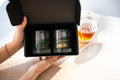 Resin Accented Whisky Glasses: Jade