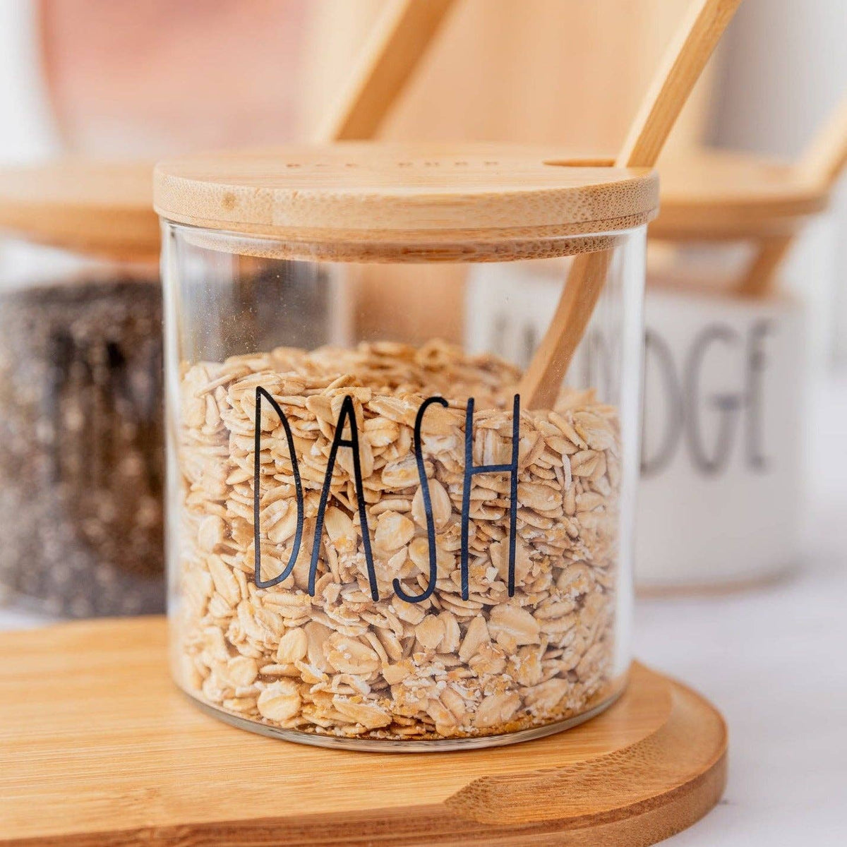 Rae Dunn Artisan Borosilicate Glass Spice Jar Set