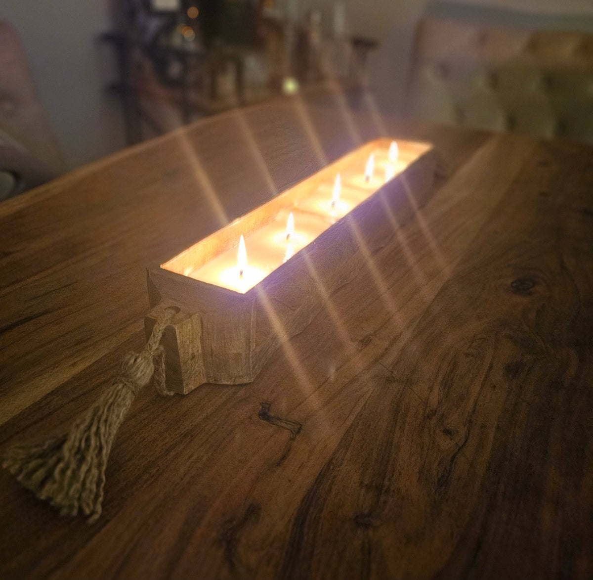 Mango Tray Dough Bowl Candle: Dutch Apple Crumble