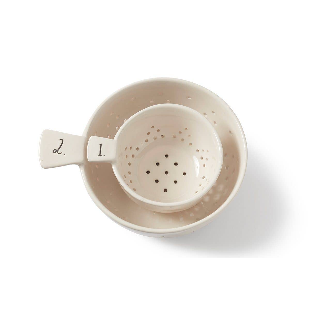 Rae Dunn Stem Print Colander Set of 2