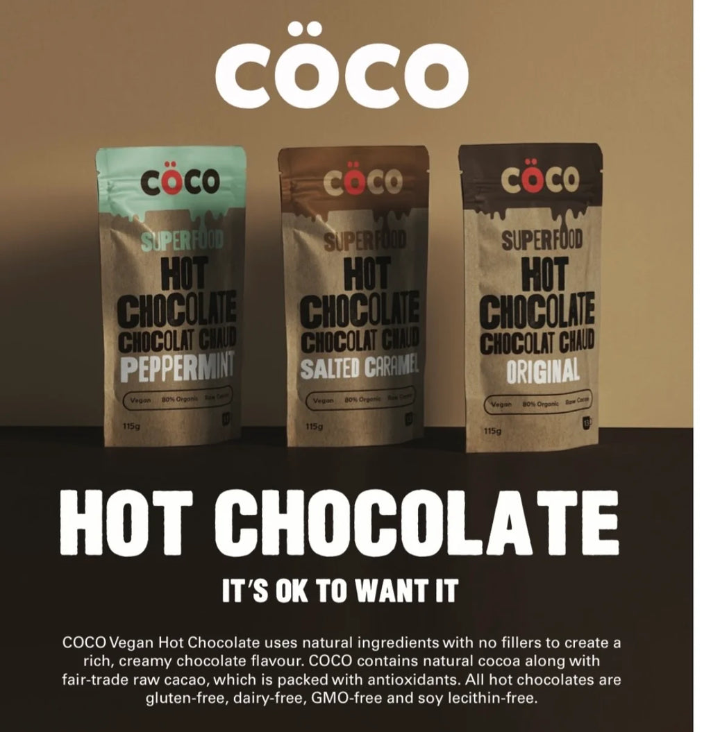 COCO Peppermint Vegan Superfood Hot Chocolate - 115g