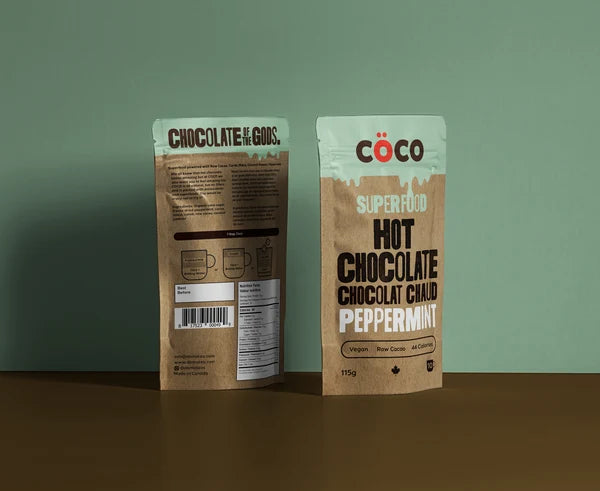 COCO Peppermint Vegan Superfood Hot Chocolate - 115g