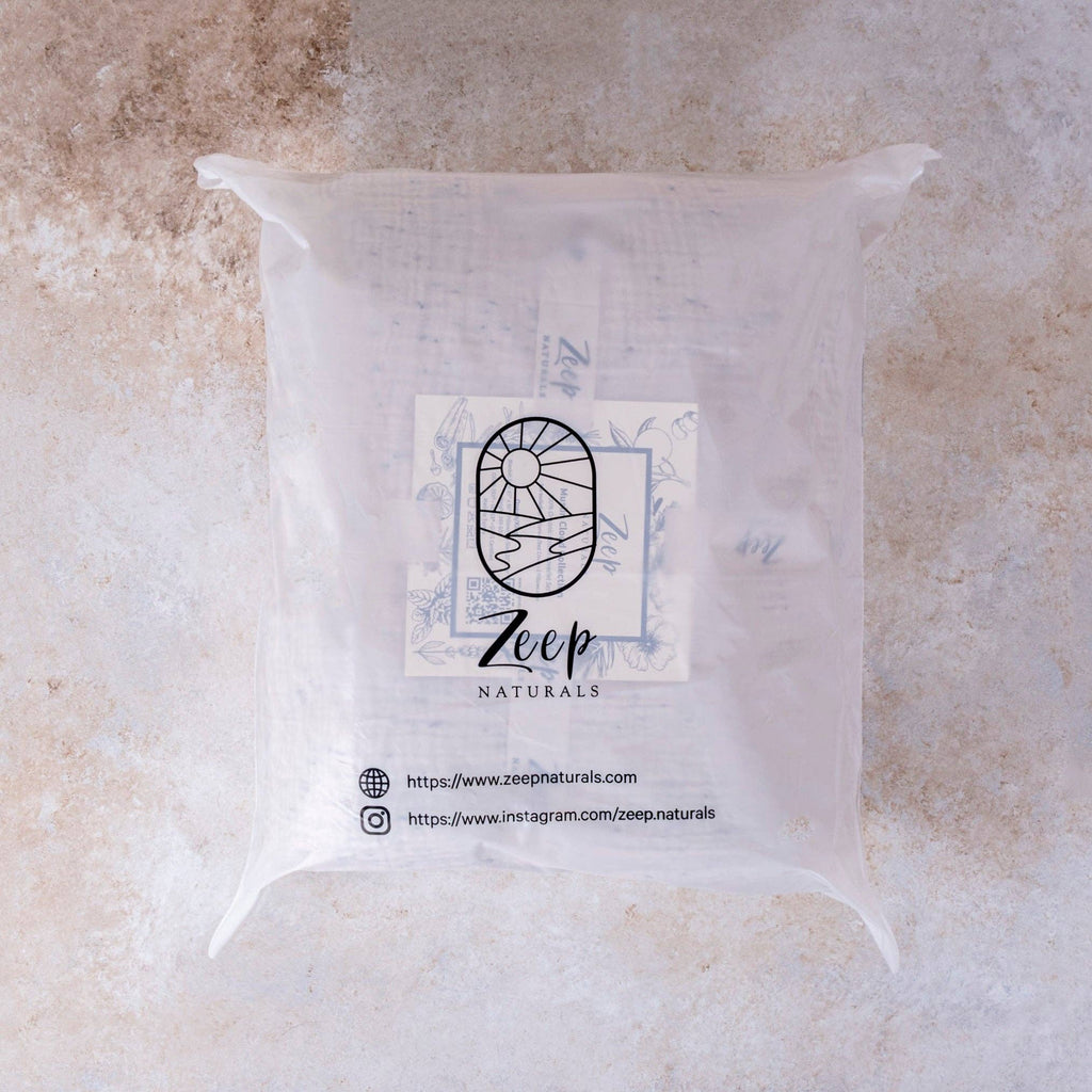 Muslin Cloud Signature Set: Soft Stripe Grey