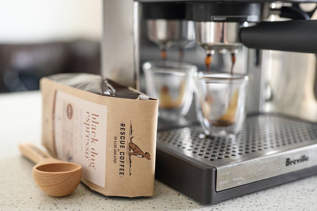 Black Dog Espresso | Medium Roast | 1lb Bag | Organic Coffee: Ground