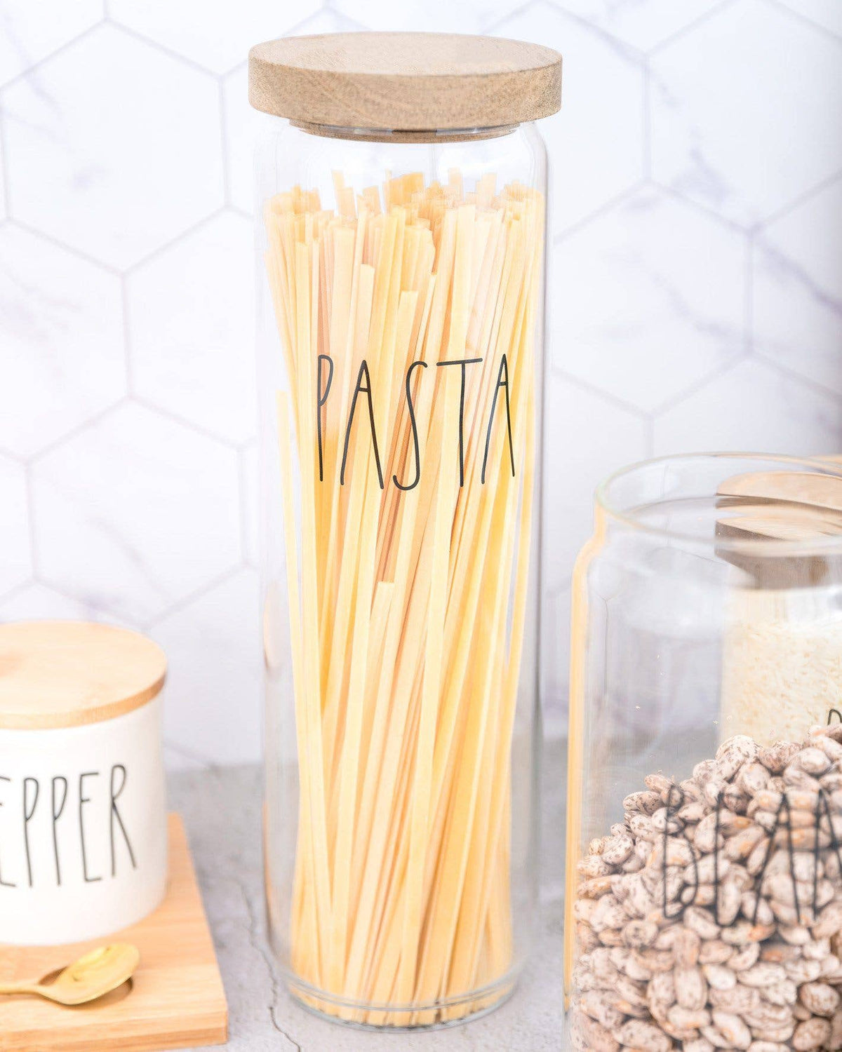 Rae Dunn Artisan Borosilicate Glass Canister