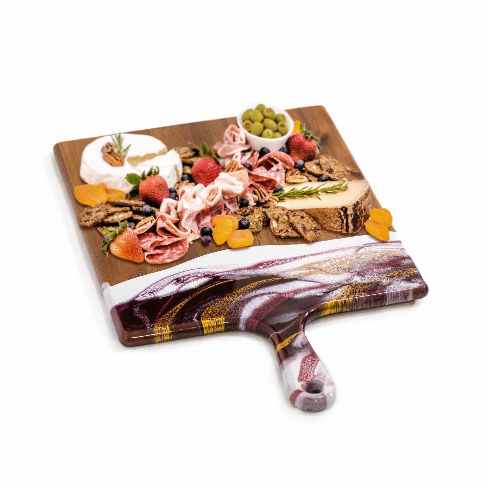 Acacia Charcuterie Boards: Raspberry White Gold / Extra Large
