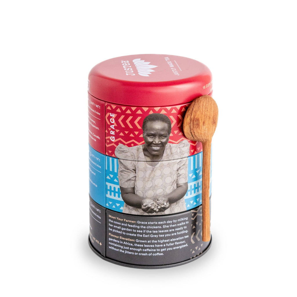 Black Tea Trio Tin & Spoon - Organic, Fair-Trade Tea Gift
