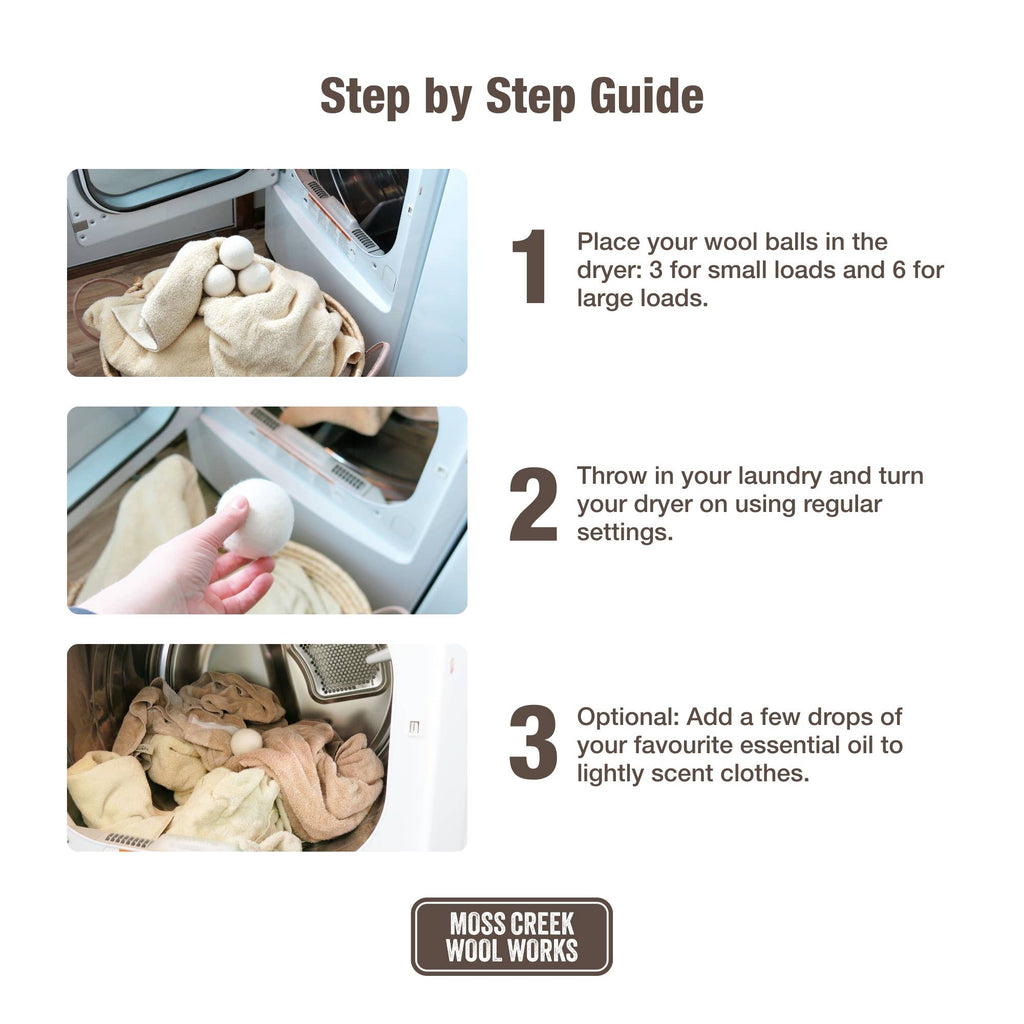 Wool Dryer Balls - Laundry Essential
