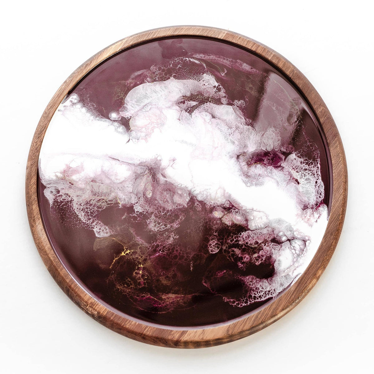 Lazy Susan : Raspberry White Gold