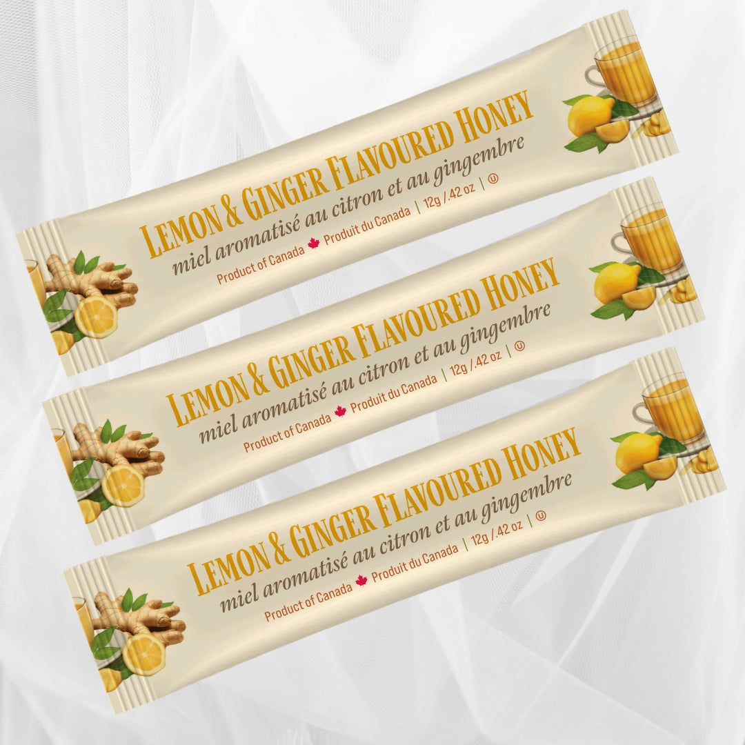 Honey Squeeze Pack - Lemon & Ginger Flavoured - Ou Kosher