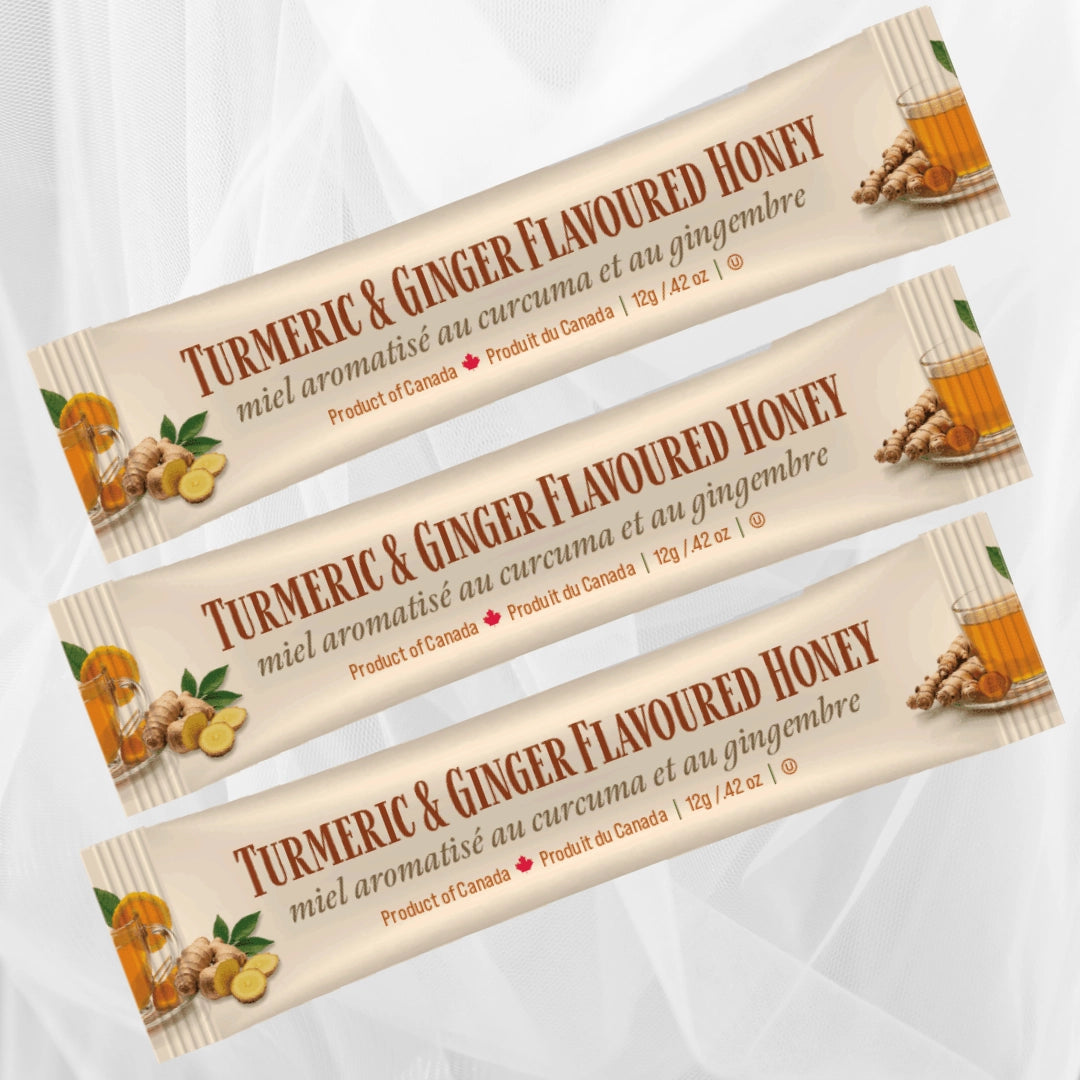 Individual Honey Squeeze Tube  - Turmeric & Ginger Flavoured - Ou Kosher