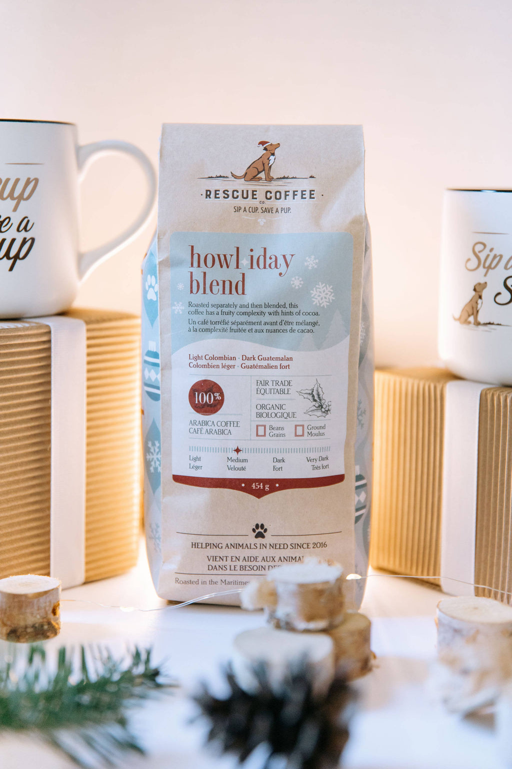 Howl-iday Blend| Medium Roast | 1lb Bag | Organic Coffee: Whole bean